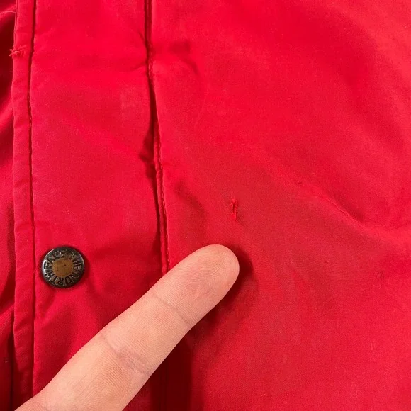 VTG The North Face Quallofil Jacket Puffer Ski Color Block Men L Fit M *Flaws - Picture 3 of 16